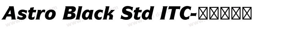 Astro Black Std ITC字体转换